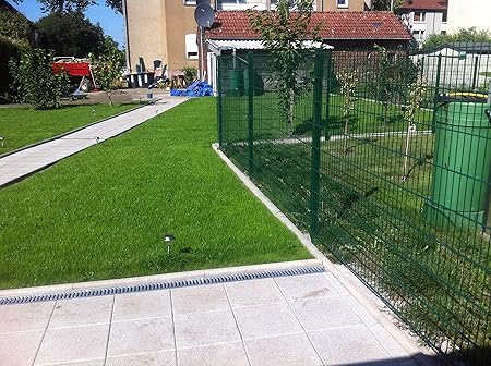 25 Meter Zaun Doppelstabmatten Gittermattenzaun Komplettset Gartenzaun 1030mm Hoch Amazon De Garten