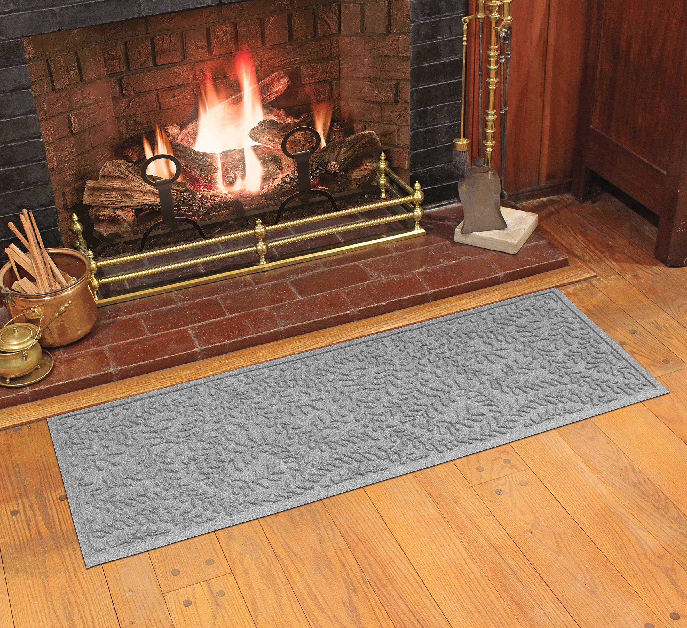 Bungalow Flooring Waterhog Indoor/Outdoor Runner Rug, 22" x 60", Skid