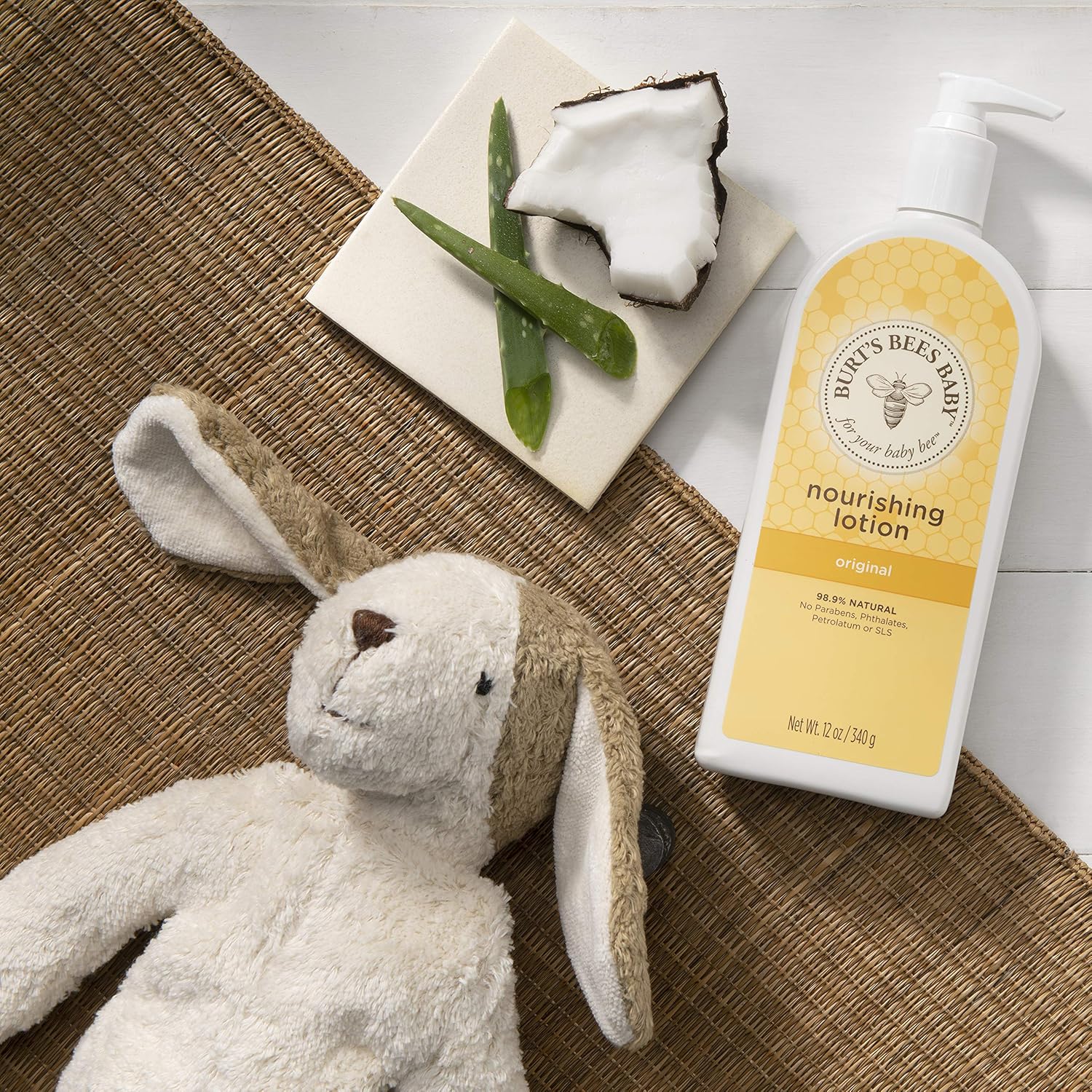 Burt's Bees Baby Nourishing Lotion, Original Scent Baby Lotion - 12 Ounce Tube : Baby