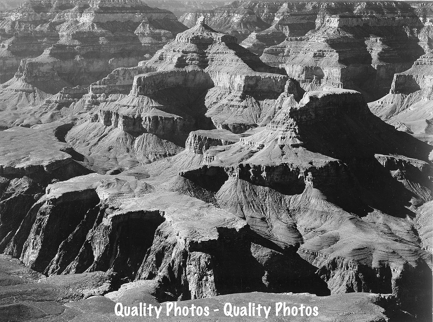Photographs - Goods Galore Rock Formations Grand Canyon National Park 8.5x11 Photo Print Ansel Adams B&W