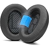 WC Freeze QC35 - Cooling Gel Ear Pads for Bose QC35 & QC35ii (QuietComfort 35) Headphones & More | Breathable Sports Fabric, Cooling Gel, Extra Thick & Cooler for Longer | Black