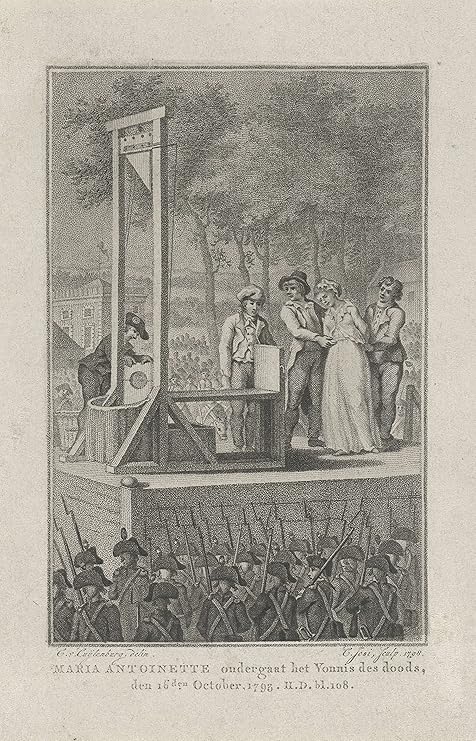 Amazon クラシックアートポスター マリー アントワネットはbrought To Theギロチン 1793 クリスチャンjosi 1798 15 5 X 24 アートフレーム ポスター オンライン通販
