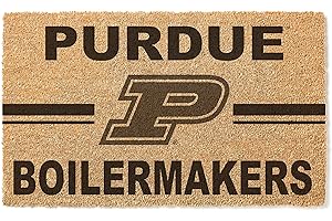 KH Sports Fan Purdue Boilermakers Logo Team Coir Doormat, Multi (1063100406)