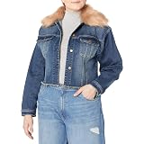 Minka Faux Fur Denim Jacket 