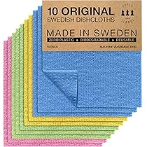 Eco-friendly Swedish dishcloths for sustainable kitchen cleaning