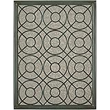 Amazon Brand – Stone & Beam Iron Latticework Decorative Hanging Mirror Wall Art, 39.4 Inch Height, Verdi Green