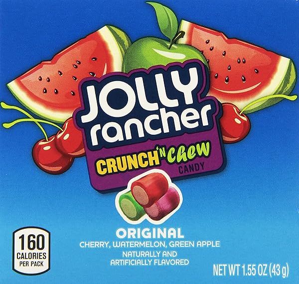 JOLLY RANCHER CRUNCH N’ CHEW CANDY, ORIGINAL (PACK...