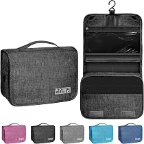 Amazon.com: YEMEDA Toiletry Bag Travel Bag with Hanging Hook ...