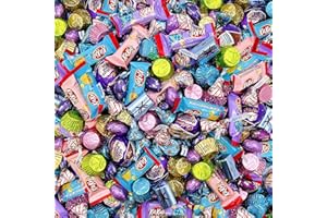 LAETAFOOD Easter Chocolate Candy Variety Pack - Eggs, HERSHEY’S KISSES and NUGGETS, HERSHEY’S HUGS, KITKAT Bars, REESEScups (3 Pound Bag - Approx. 150 Count)