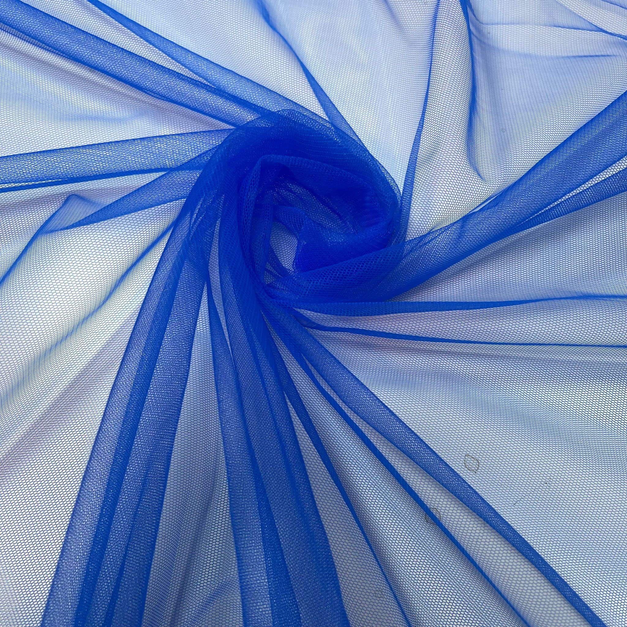 *Clearence*Wedding Arch MESH NET Fabric Sash Bows Wedding Table Runner (150cm Wide) by The Meter (Royal Blue, 5 Meter)