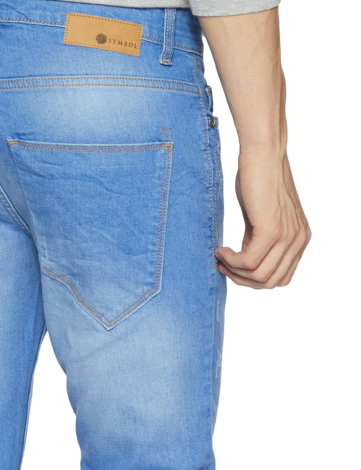 symbol amazon brand men's skinny fit jeans