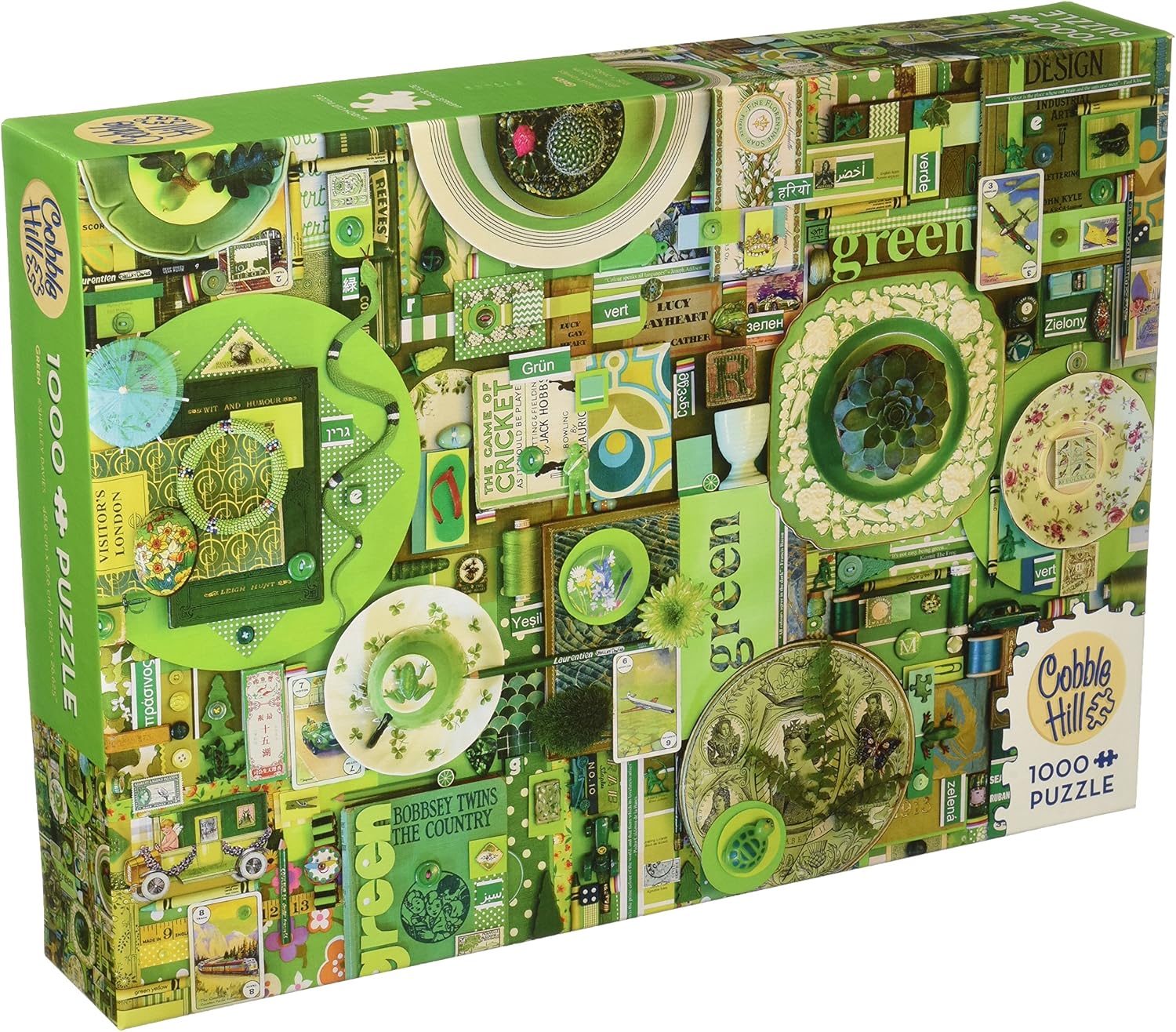 COBBLE HILL Green Jigsaw Puzzle (1000 Piece), Jigsaw Puzzles Amazon