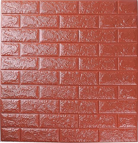 Amazon Isl ウォールステッカー レンガ調 ブラウン 3d壁紙 70cm 77cm 50枚セット ウォールステッカー オンライン通販
