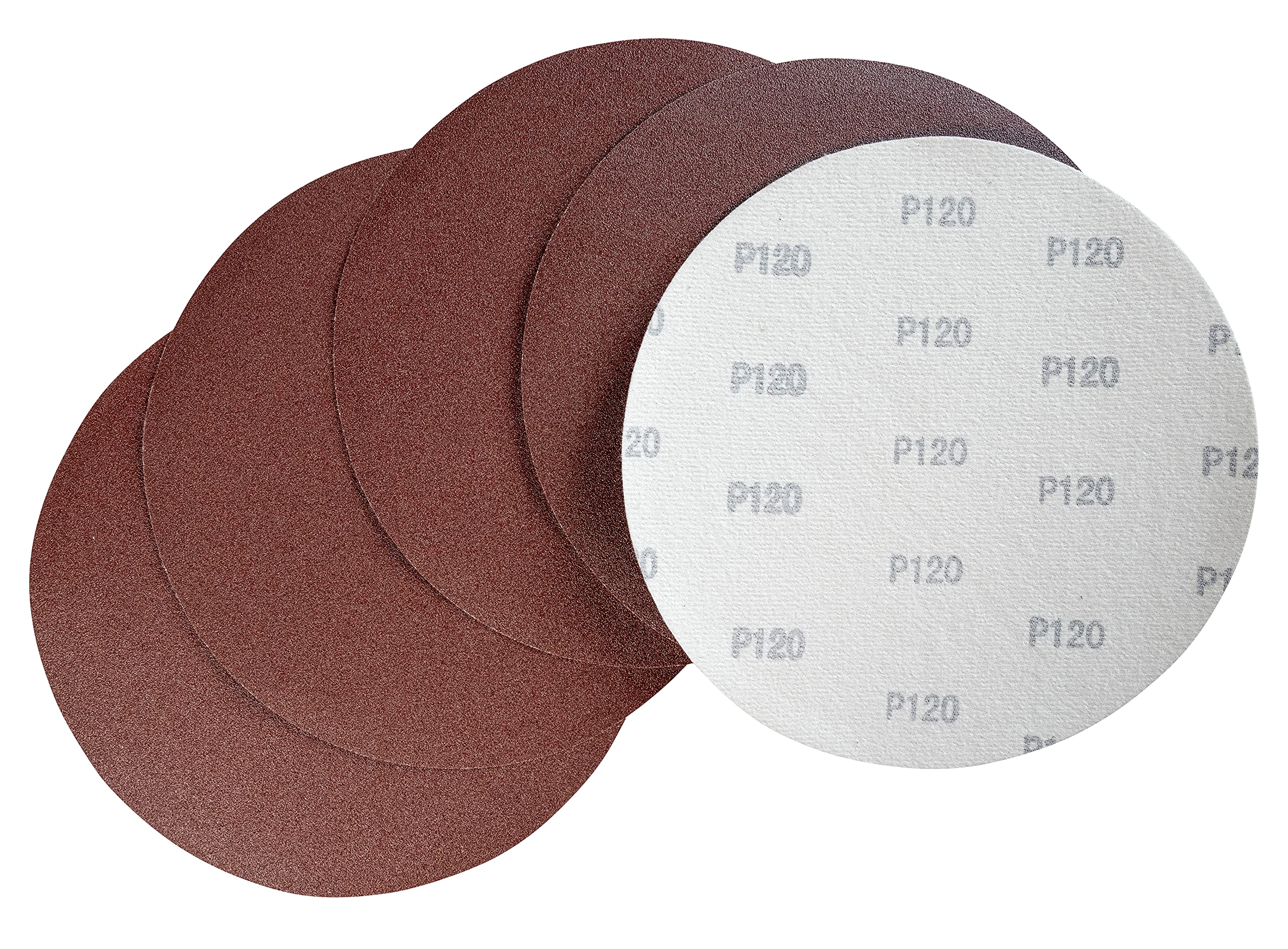 Güde 38359 230 K120 5-Piece Velcro Sanding Discs Red
