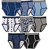 Trimfit Boys Soft 100% Cotton Tagless Briefs Underwear 8 Pack