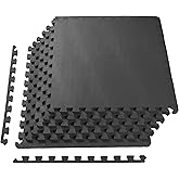 BalanceFrom Puzzle Exercise Mat with EVA Foam Interlocking Tiles for MMA, Exercise, Gymnastics and Home Gym Protective Floori