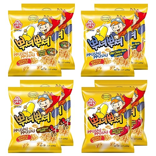 [OTTOGI] Ppushu Ppushu Korean Ramen Snack Variety Pack, Crush to Eat ...