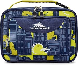 High Sierra Single Compartment Lunch Bag, One Size, Dino City