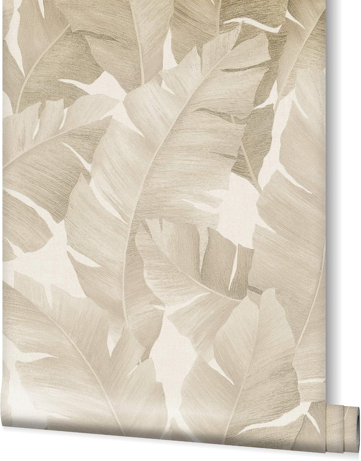 Beige Nature Wallpaper Floral Leaves Plant Leaf for Bedroom Living Room or Kitchen Made in Germany 10,05 x 0,53m Avalon 31625 - Image 3