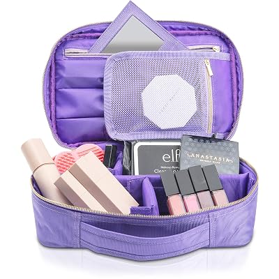 habe travel makeup bag with mirror Vanity Planet Baia | The Everything Beauty This stylish faux leather makeup bag is designed to keep all your cosmetics organized while on the go habe Travel Makeup Bag with