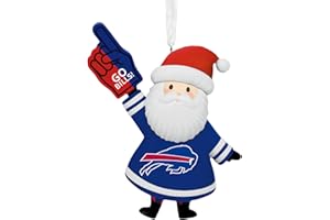 Hallmark NFL Buffalo Bills Santa Fan Christmas Ornament, Gifts for Sports Fans
