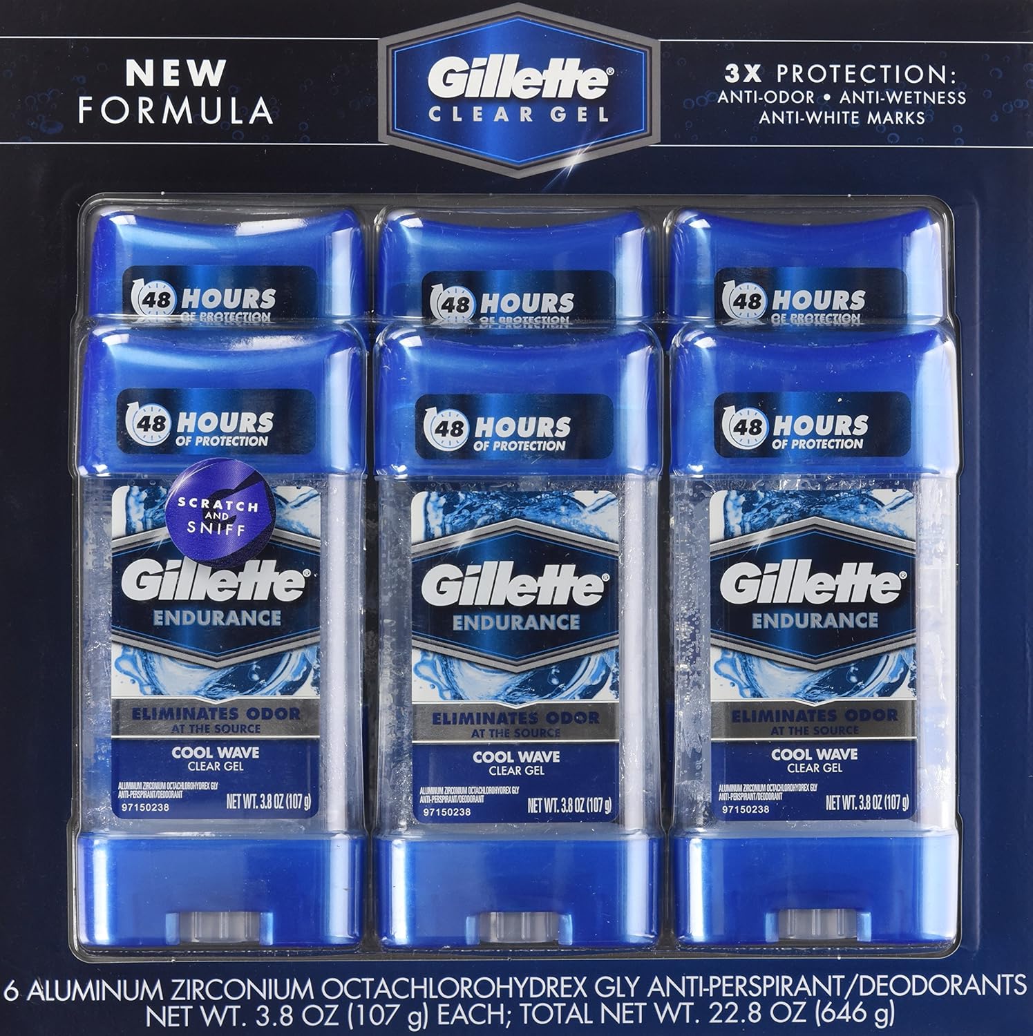Amazon.co.jp Gillette Endurance Deodorant Clear Gel Type, 3.8 oz (107