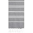 Cacala Pure Series Lightweight 100% Turkish Cotton Super Soft Peshtemal Luxury Bath Towel, Oversized Quick Dry Shower Towels
