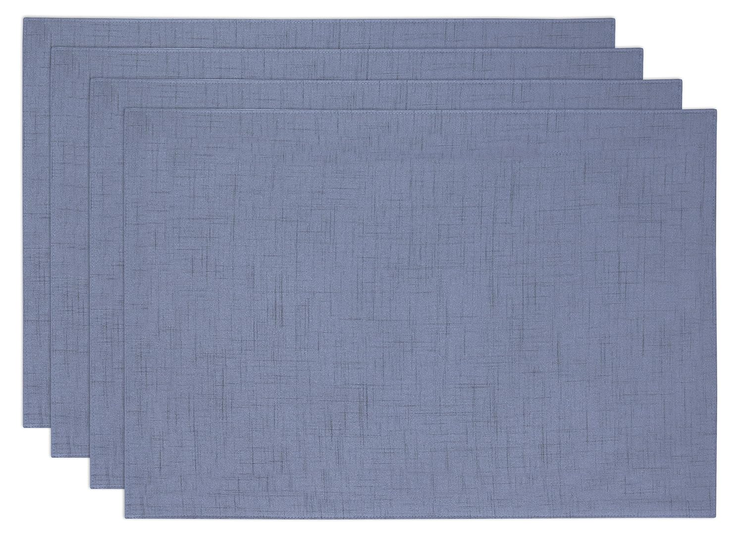 Bardwil Linens Brussels Set of 4 Placemats, Periwinkle