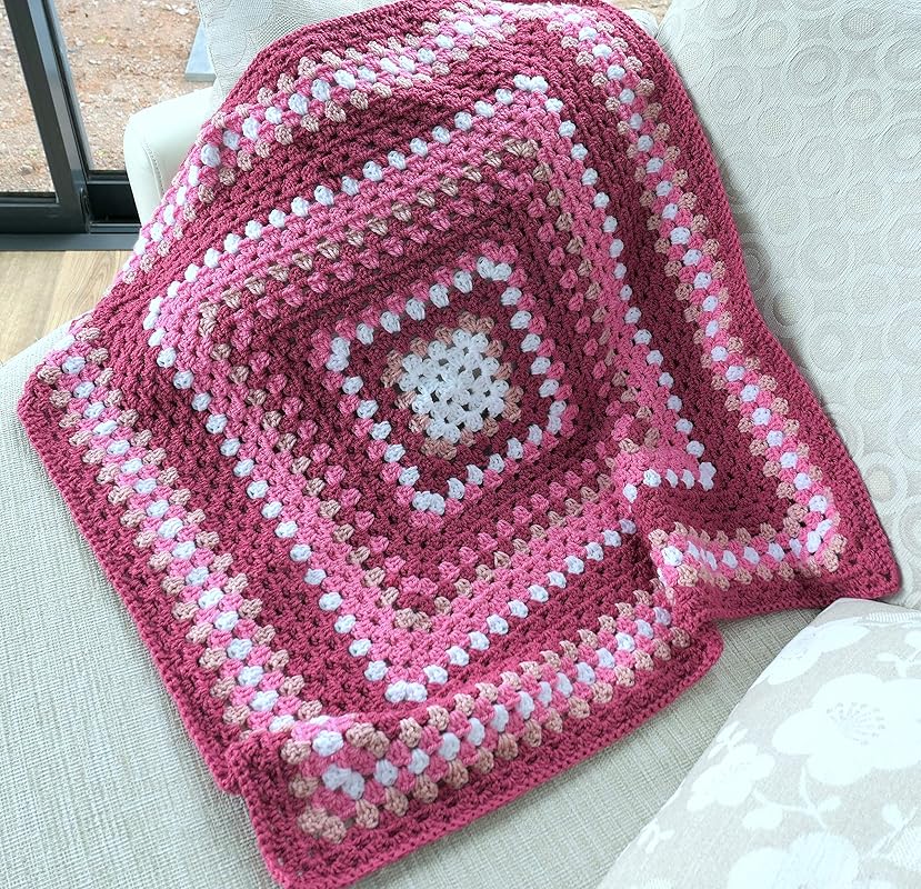 Crochet Blanket Scrappy Baby Pram Blanket Crib Cot Car Seat Multi Colours Baby Blanket Acrylic Blanket B U00e9b U00e9 Couverture Baby Blankets Home Living Stokfella Com