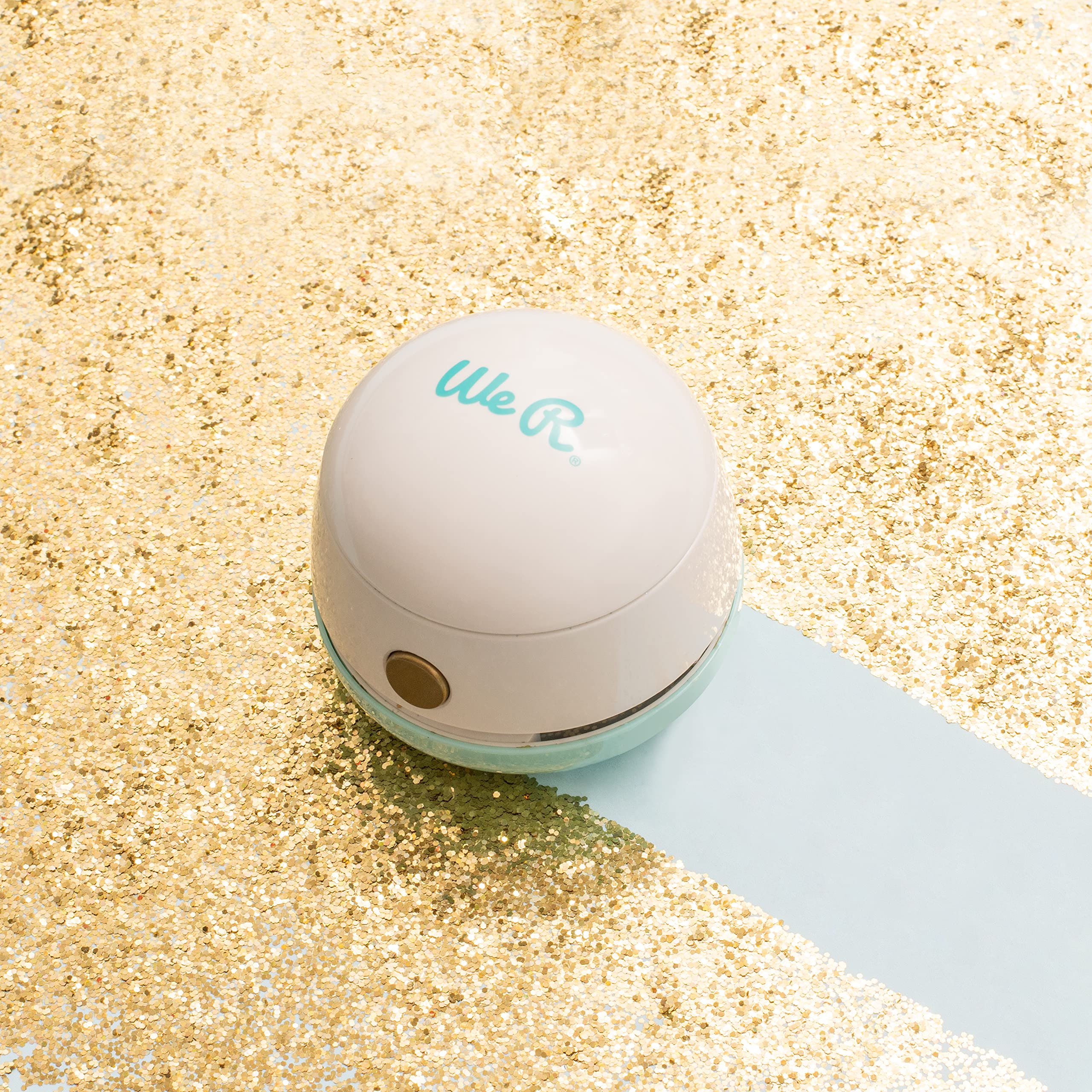 We R Makers Mini Glitter Vac, Cleans Glitter, Powder, Easy to Use, USB Charging, Compact for On-The-go Crafting, Scrapbooking, Journaling, Card Making, Printmaking