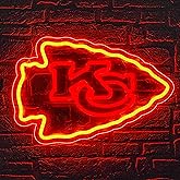Football Neon Sign for Wall Decor Football Neon Light for Man Cave or Garage Birthday Gifts for Men with Dimmable Rugby Team Logo Light Up Sign for Bar Dorm Party Game Room Size 16.1*10.6In(ZYLD058)