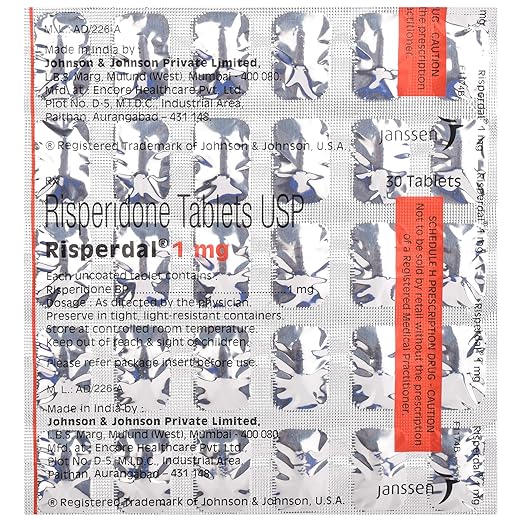 Risperidone (risperdal) 1mg Tablet