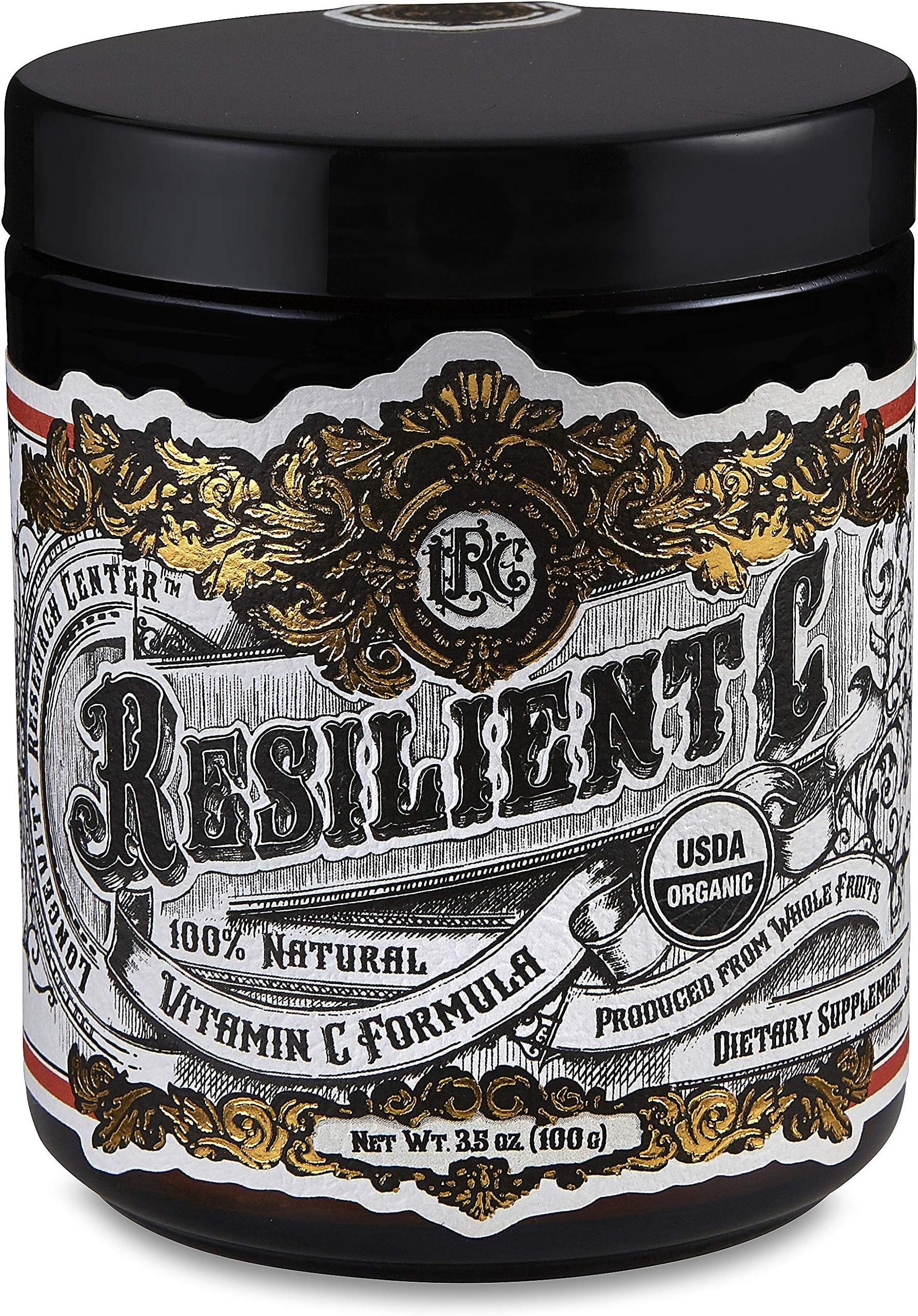 Longevity Research Center - Resilient C - Organic Whole Food Vitamin C Formula - 3.5 oz. - 100 g. - Powder