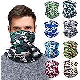 Sojourner Neck Gaiter, Bandana, Buff (9 Pack) - Face Cover for Men, Women, and Teens - Neck Warmer UV Sun Protection Gator