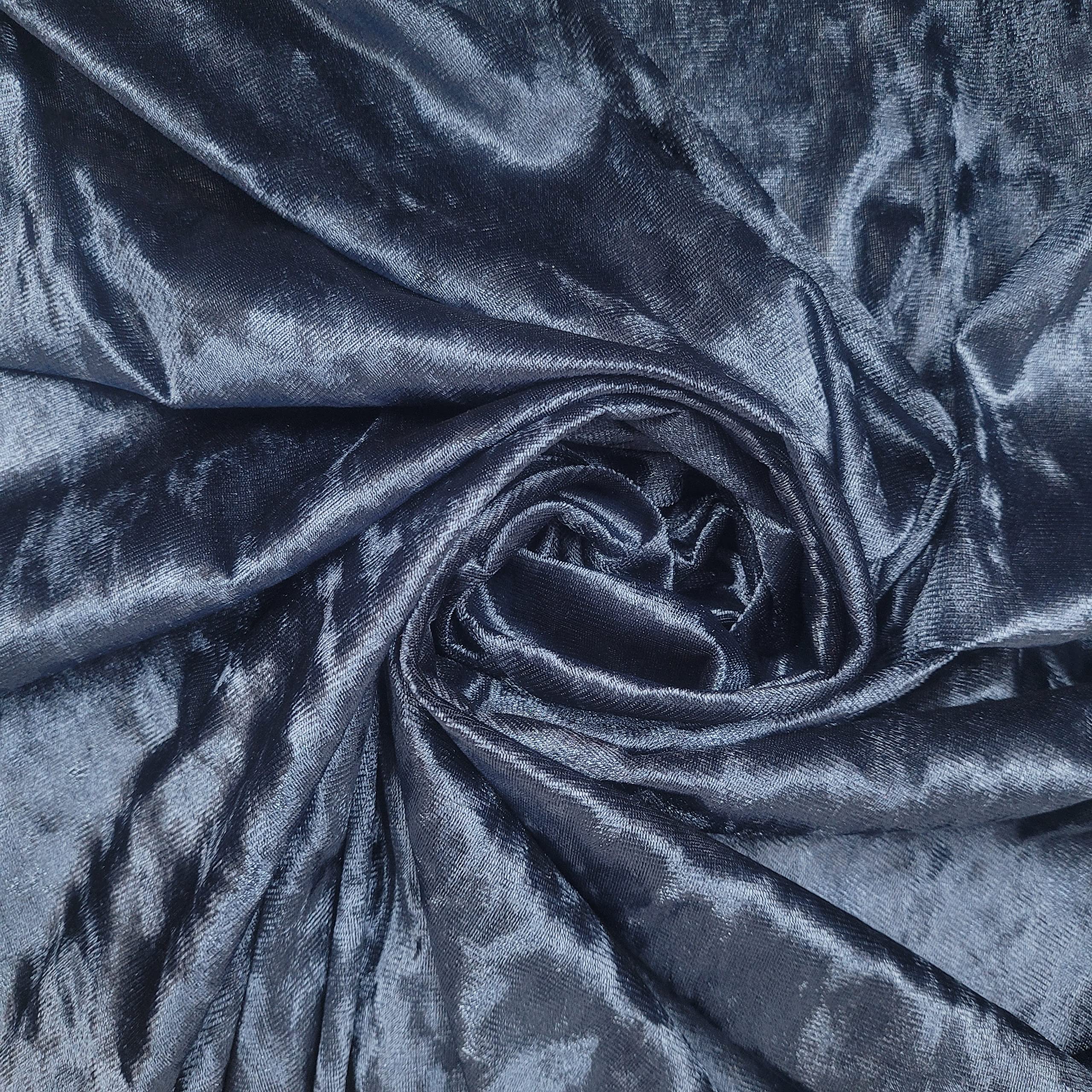 EP Premium Crushed Velvet Fabric Craft Stretch Velour Material Extra Wide - 58" - 150 cm Wide Sold As Pre - Cut Lengths (Teal (BB)