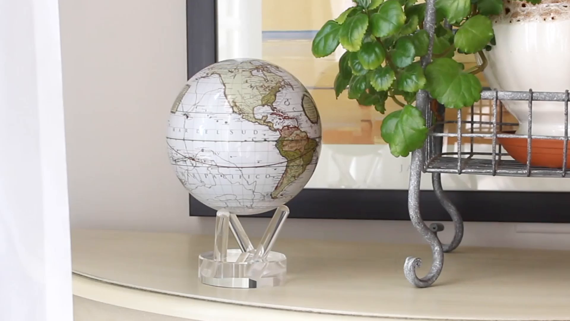 Amazon.com: MOVA Globe – Antique Terrestrial White 4.5” | Solar