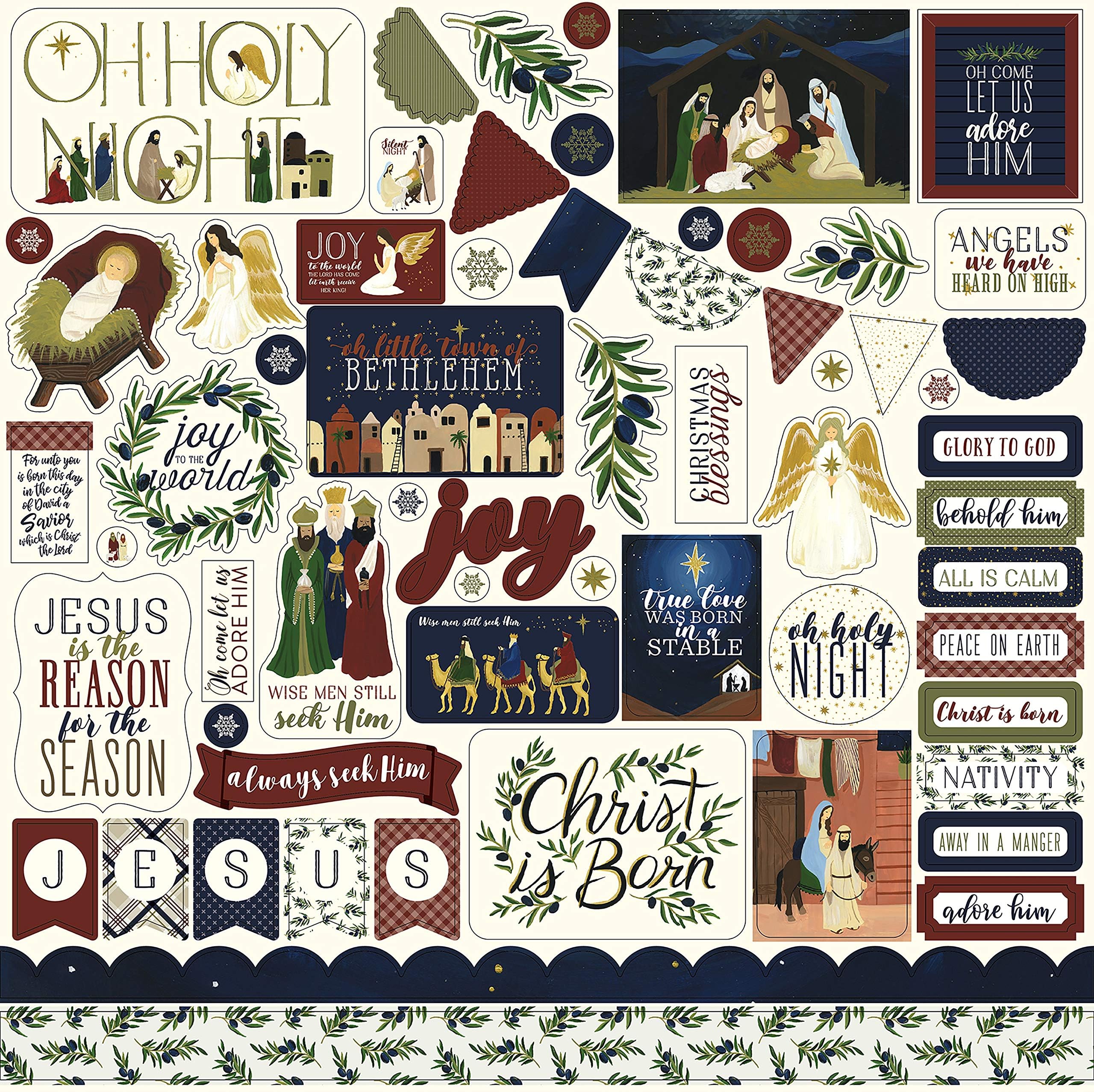 Echo Park Paper CompanyOh Holy Night Element Sticker