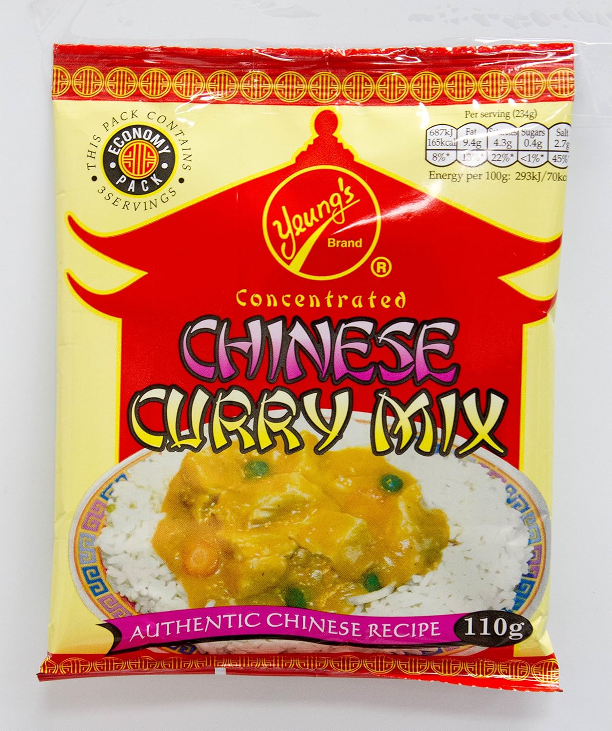 Yeungs Chinese Curry Sauce x2 110g Sachets Amazon.co.uk Grocery