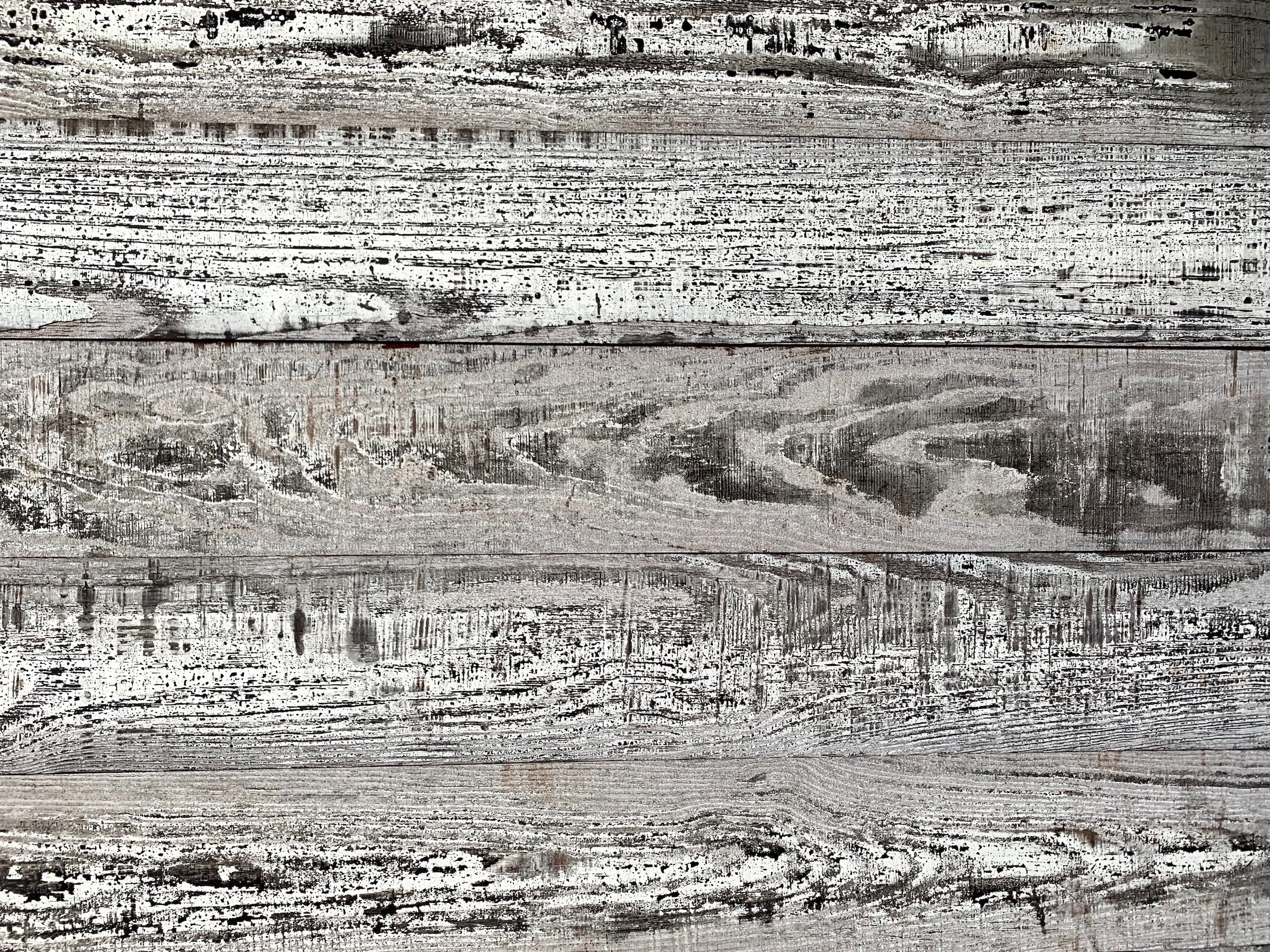 Smart Paneling 3D Barn Wood (Design 4), DIY Reclaimed Wood Wall Planks, Whitewash (10 sq. ft. / Case)