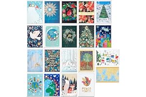 Hallmark UNICEF Boxed Christmas Cards Assortment, 20 Designs (20 Cards and 21 Envelopes)