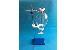 DONLAB 2000ml Glass Separatory Funnel Set, with PTFE Stopcock and Iron ringstand Hardware