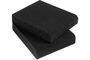 Sound Addicted - Studio Monitor Isolation Pads for 3-4.5 inches Small Speakers, Pair of 2 High Density Dampening Acoustic Stands Foam which Fits Most Bookshelf’s and Desktops | SMPad 4