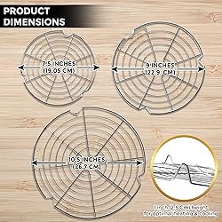 KITCHENATICS Round Cooling Racks for Cooking