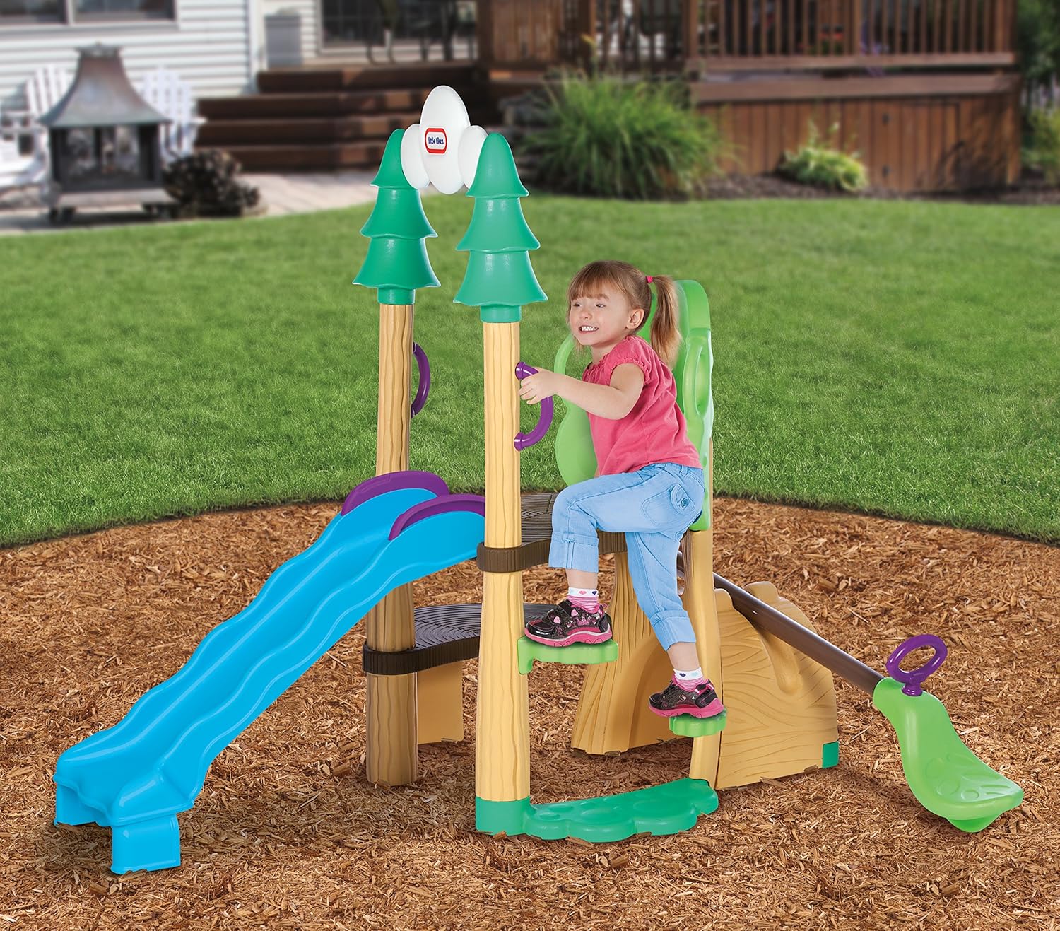 little tikes climber seesaw and slide