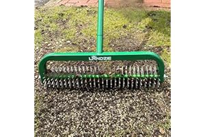 Landzie Overseeder - Rotary Cultivator Overseed Tool – Cuts Precise Channels in Soil to Improve Seed-to-Soil Contact and Boos