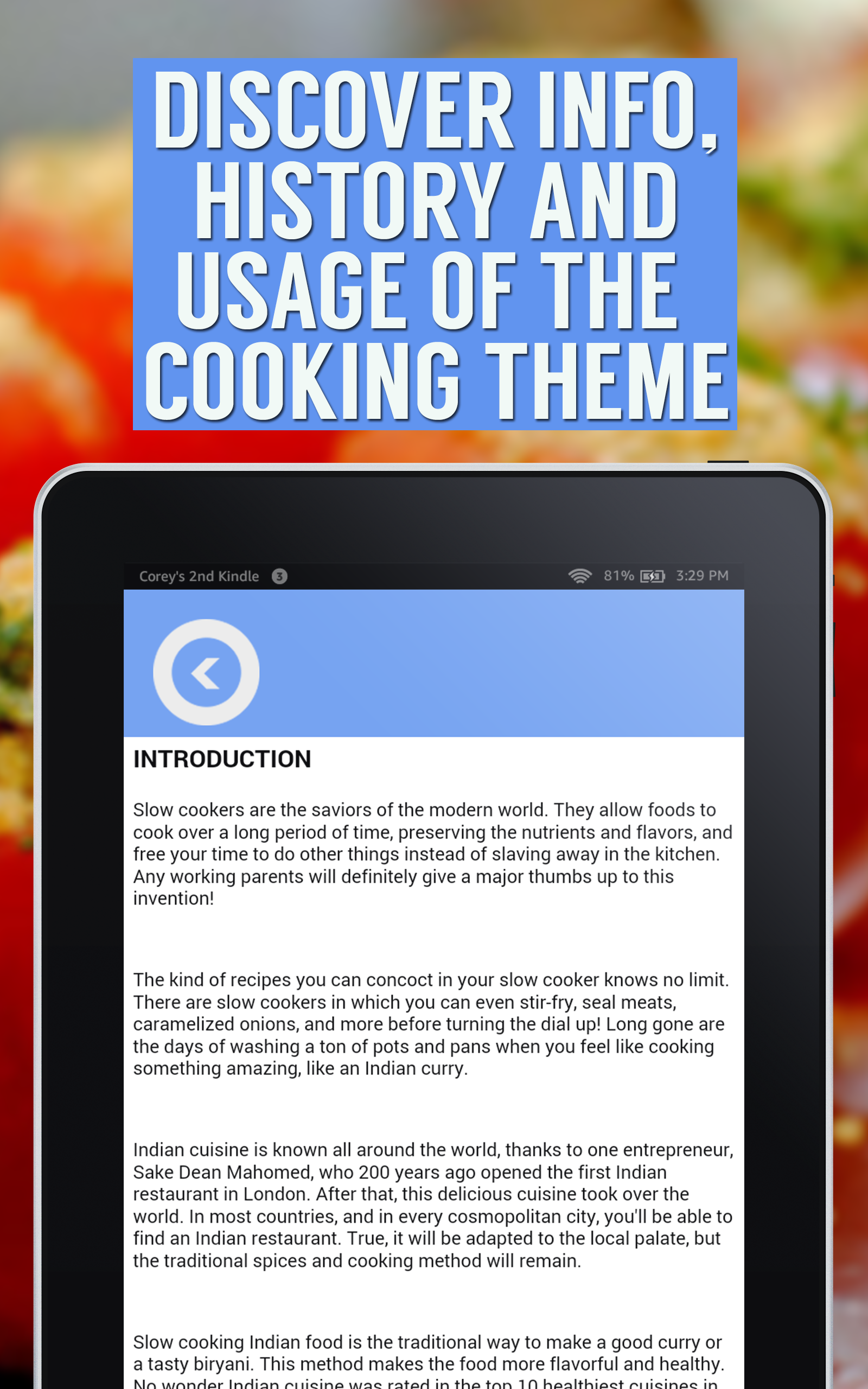 Indian Slow Cooker Recipes Cooking App: Rich and Savory Indian Slow Cooker Recipes for Breakfast, Lunch, Dinner and More - Thumbnail 5