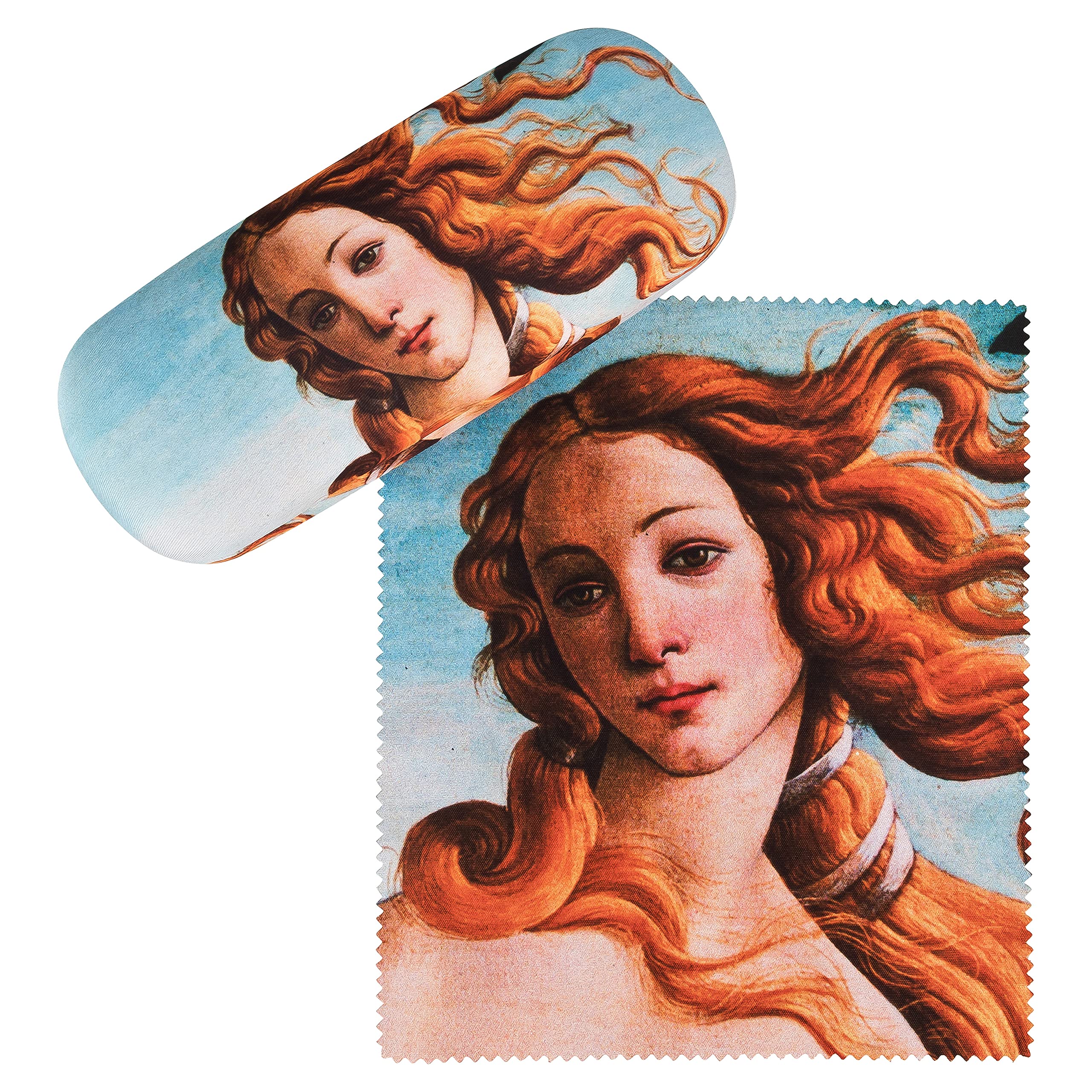 VON LILIENFELD Glasses Case Botticelli: The Birth of Venus Present Cleaning Cloth Spectacle Cases Lightweight Stable Art