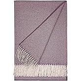Alpaca Home | Hamptons Hand Loomed 4-Season Throw Blanket Baby Alpaca Wool | 6.6 Feet Long X 4.25 Feet Wide | Hypoallergenic & Luxuriously Soft (Sag Harbor)