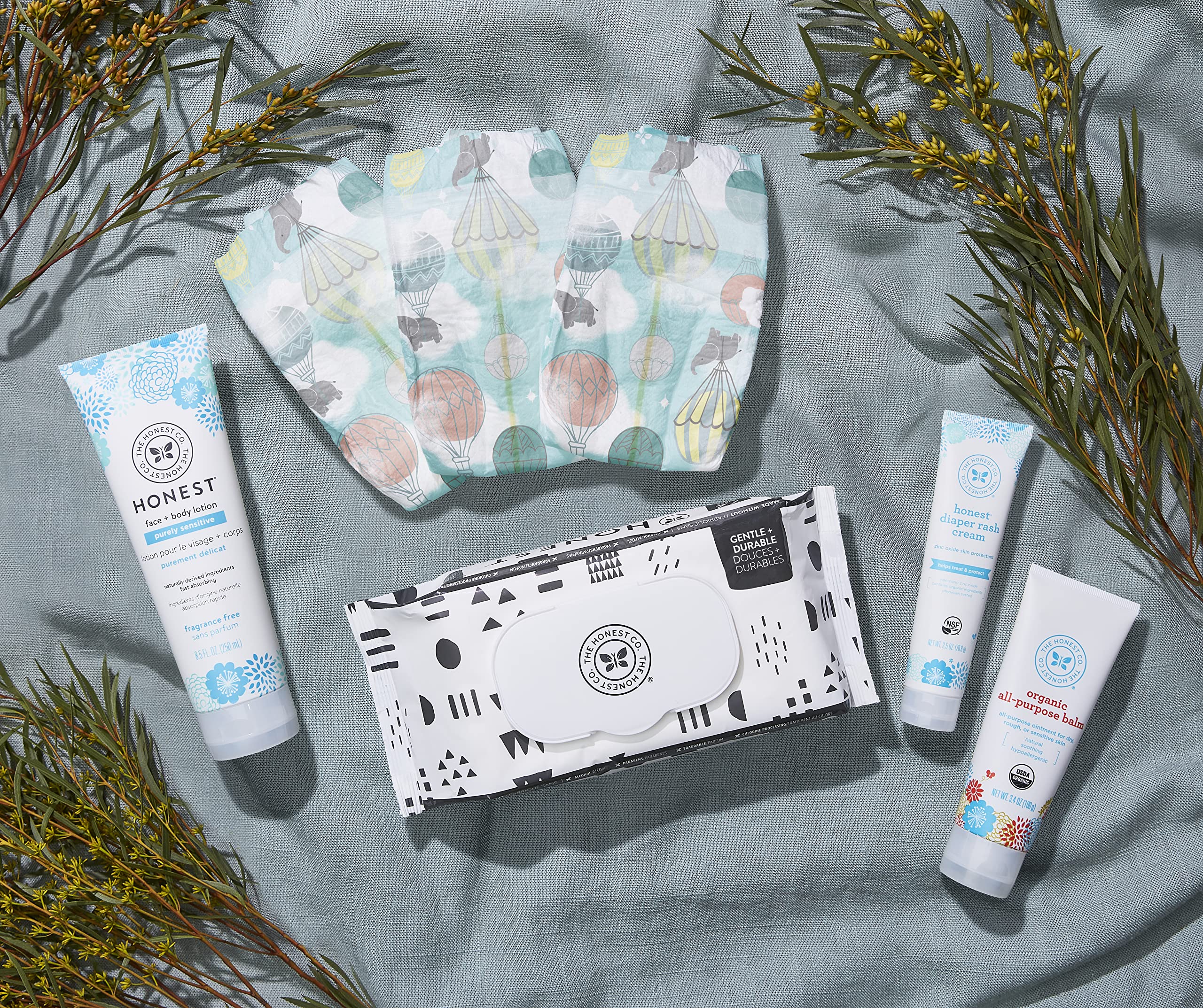 The Honest Company Diaper Rash Cream + All Purpose Balm Bundle | Soothes + Protects | Hypoallergenic + Cruelty Free | 2.5 oz, 3.4 oz