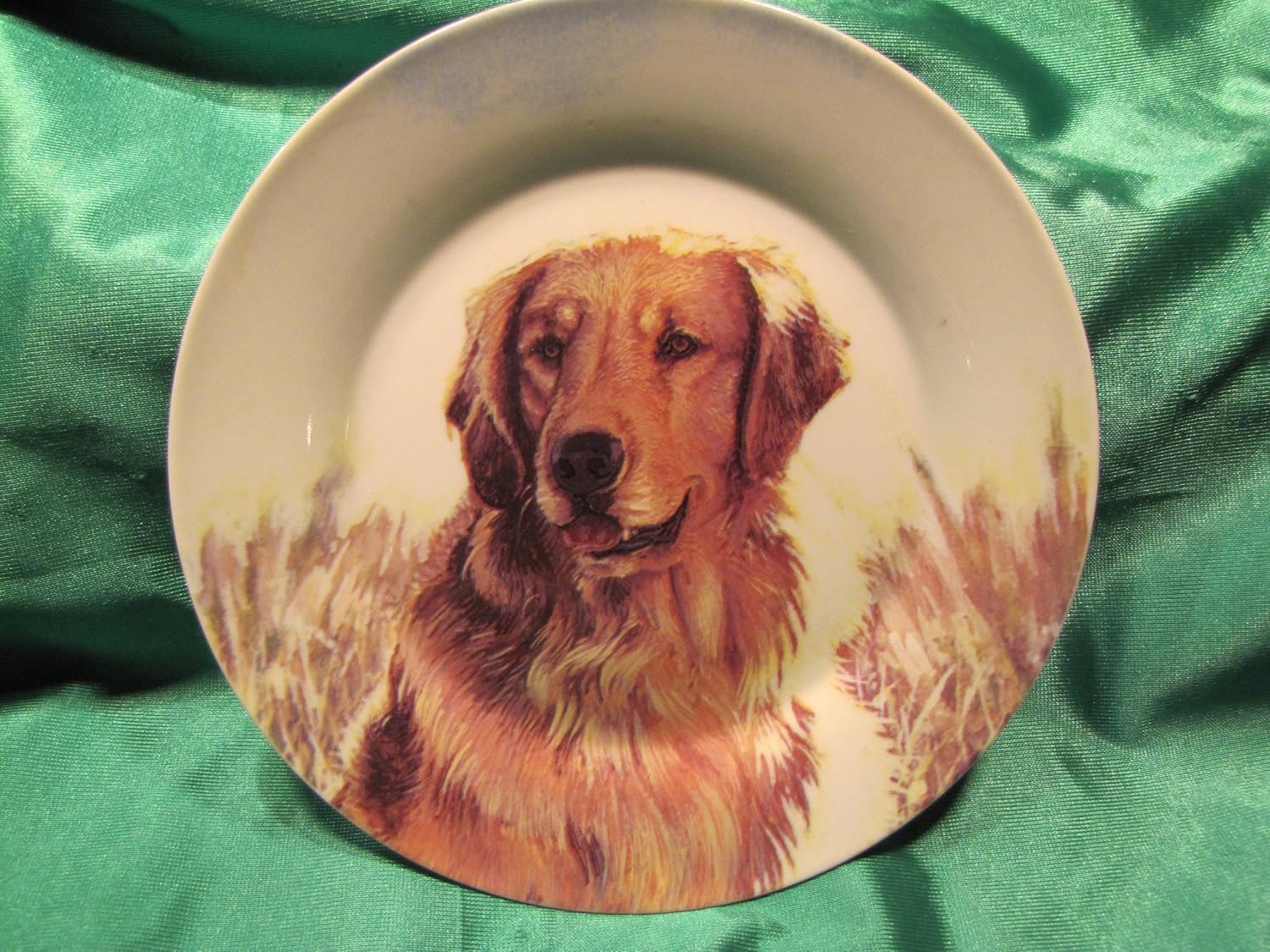 golden retriever collector plates